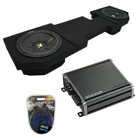 02-18 Dodge Ram Quad or Crew Truck Kicker CompC CWCS10 Dual 10" Sub Box CXA800.1