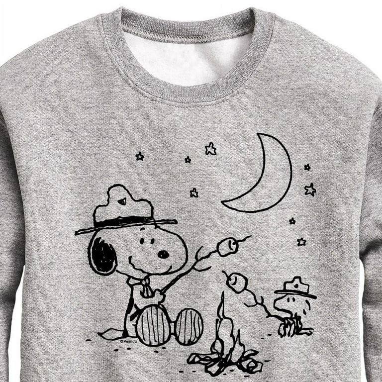 Peanuts - Snoopy Camping - Toddler And Youth Crewneck Fleece Peanuts - Snoopy Camping - Toddler And Youth Crewneck Fleece