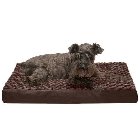 UPC: 0815181022877 | FurHaven Pet Products Ultra Plush Deluxe Memory Foam Pet Bed for Dogs & Cats – Chocolate  Medium