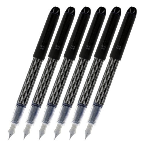 Pilot Varsity Disposable Fountain Pens, Black Ink, Medium Point, Pack