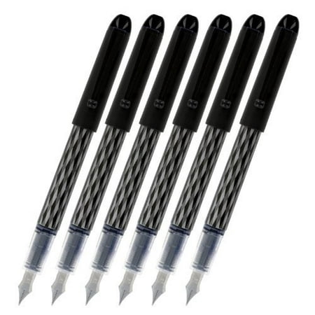 Pilot Varsity Disposable Fountain Pens, Black Ink, Medium Point, Pack of