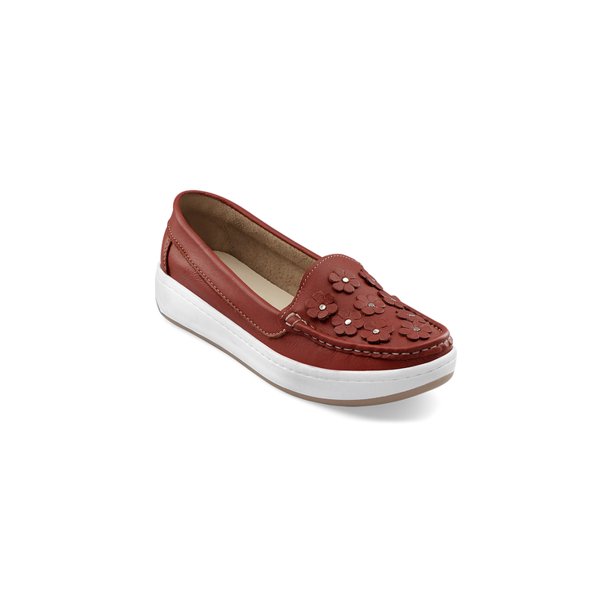 MOCASÍN 100% PIEL PLANTILLA CONFORT SUELA ANTI DERRAPANTE COLOR ROJO Mundo Terra 029433