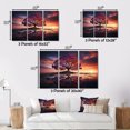 thumbnail image 4 of Designart Tree Gold framed wall art, Coral Tree captivate Twilight , Trees Large framed wall art decor, Coral Traditional Gold framed wall art, 20x12 inches Gold Frame, 4 of 5