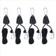 thumbnail image 2 of 4 Piezas de Suspensión Cuerda Trinquete Ligera Ajustable Resistente para Cultivo Yoyo Cultivar Lámparas Jardinería, 2 of 5