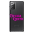 thumbnail image 1 of DistinctInk Clear Shockproof Hybrid Case for Galaxy Note 20 ULTRA (6.9" Screen) - TPU Bumper Acrylic Back Tempered Glass Screen Protector - Drama Queen, 1 of 3