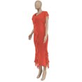 thumbnail image 4 of Gspmoly Robe d'Été, Robe Décontractée pour Femmes, Mode Aguichant, Passe-Partout, Couleur Unie, Tricotée, Sans Manches, à Franges, Robe de Cocktail, Offres Prime, 4 of 9
