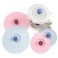 thumbnail image 1 of Tapas de tazas de silicona - Tapas de tazas circulares [Juego de 3] Tapas de tazas herméticas antipolvo - Tapas de tazas calientes / Portacucharas - Tapas de tazas de bebidas de silicona Xemadio ZJWJ613, 1 of 7