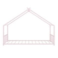 thumbnail image 2 of Dtwnek Twin Size Metal House Bed for Living Room, Bedroom, Pink, 2 of 9