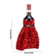 thumbnail image 3 of Christmas Wine Sleeves Champagne Bottle Sleeves Wine Bottle Bags Velvet Sequin Wine Bottle Bags Dress Up Holiday Arrangement Decoration, 3 of 6