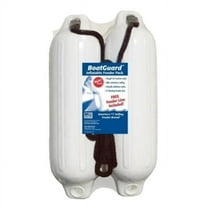 Taylor Made 310132P 4 x 16 in. White with Black Rope Boat Guard Fender - Pack of 2