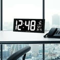 thumbnail image 3 of AcuRite 14.5-Inch LED Digital Clock with Auto-Dimming, Time, Date, Day of the Week, and Temperature (75159MA1), 3 of 7