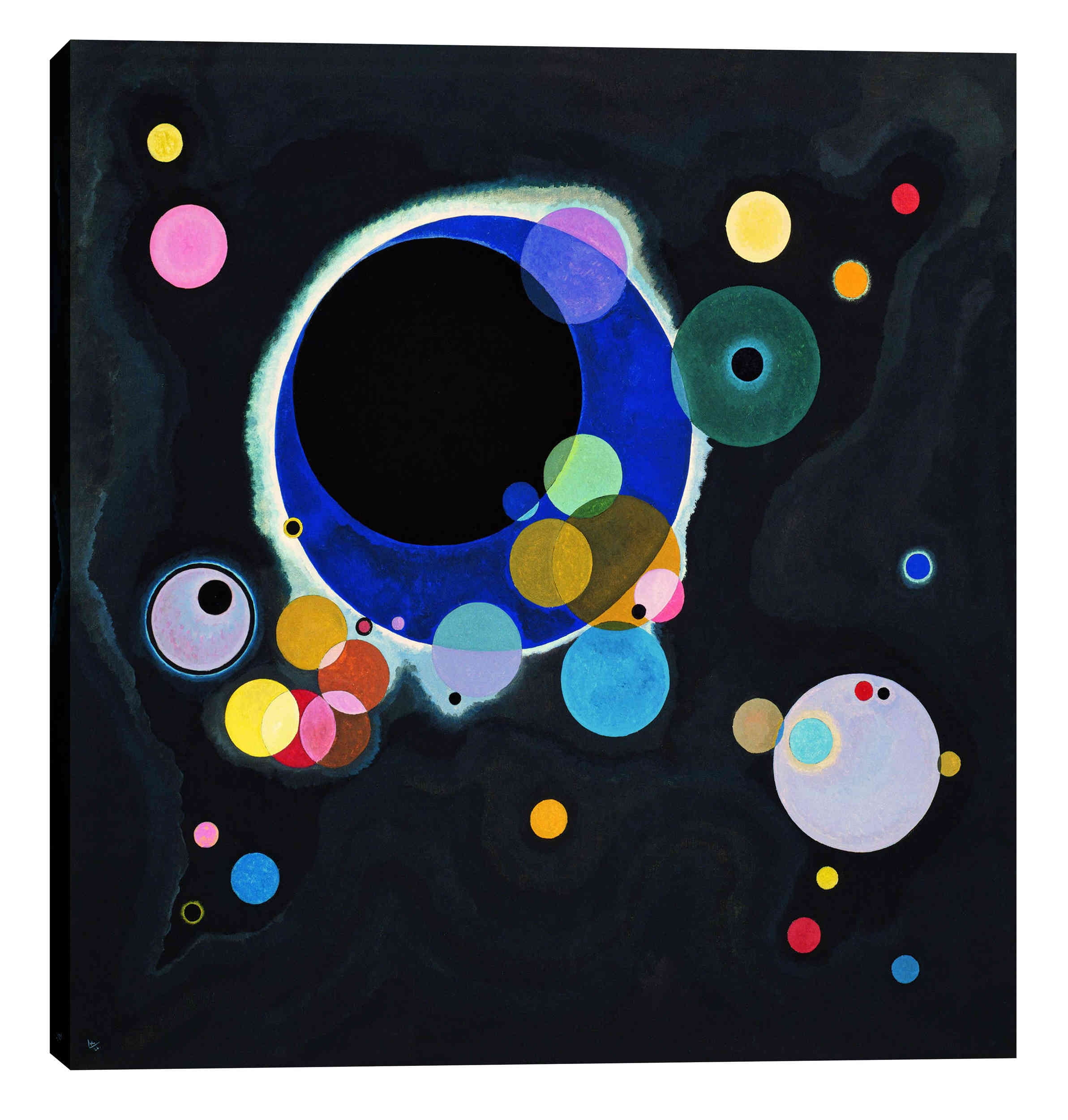 Epic Graffiti 'Several Circles' by Wassily Kandinsky Canvas Wall Art, 12" x 12"