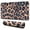 Leopard Print Pattern, variant on Long Mouse Pads for Desk,Orange and Brown Leopard Pattern Desk Mats on Top Of Desks, Desk Mouse Pad Extra Large with 3mm Non-Slip Base and Stitched Edge for Gaming,Office,Work,Home 31.5"x11.8"