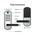 thumbnail image 5 of Smart Fingerprint Door Lock WIFI Digital Touchscreen Yless Entry NFC IP67 Waterproof 2 IC Cards ,Easy to Operate, 5 of 5