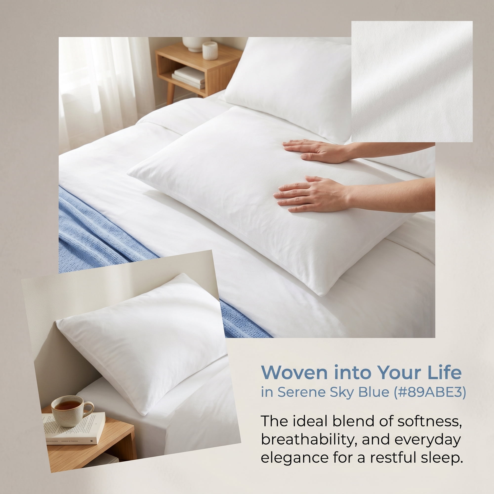 Unique Bargains Thin Polyester Single-Layer Envelope-Style Pillow Protector White