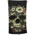 thumbnail image 2 of Skull Skeleton Towel Funny Skeleton Beach Towels Oversized for Bathroom Quick Dry Bath Towel for Women Men, 2 of 8