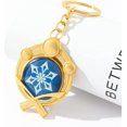thumbnail image 4 of Genshin Impact Vision Luminous Keychain, Gold Game Figure Key Chain Pendant Keyring Accessories Cosplay Costume Gifts, 4 of 5