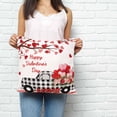 thumbnail image 2 of Valentine's Day Pillow Covers 16x16 Inch Decorative Throw Pillow Cover, Love Tree Branches Truck Roses Buffalo Plaid Sofa Pillowcases Accent Cushion Case Home Decor Bedroom Living Room, 2 of 6