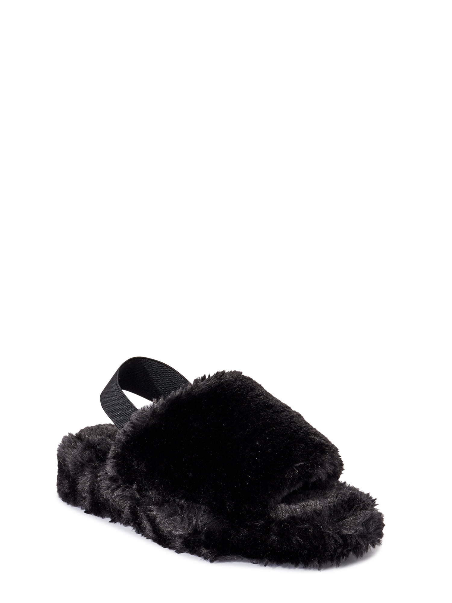 Buy > slingback fuzzy slippers > in stock