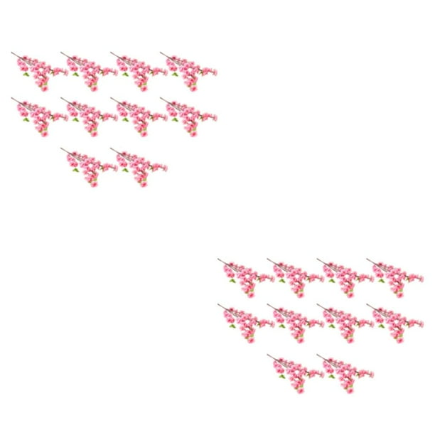 Rama de flores artificiales Bearachild 10 piezas Rosa