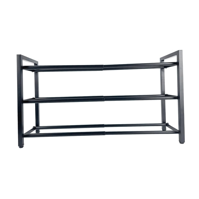 Zapatero extensible organizador de almacenamiento de zapatos, estante multifuncional de hierro para zapatos, soporte para zapatos para baño, dormitori 3 capas