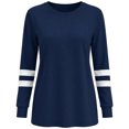 thumbnail image 4 of Miqool Shirts for Women Crew Neck Long Sleeve Pullover Casual Basic Tees Trendy Athletic Sports Tops, 4 of 8