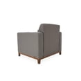 thumbnail image 4 of Michael Amini Brooklyn Walk Wood & Fabric Accent Chair in Gunmetal Gray, 4 of 6
