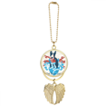 thumbnail image 1 of Graffiti Street Red Blue Art Illustration Pattern Car Keychain Angel Wing Pendant, 1 of 4