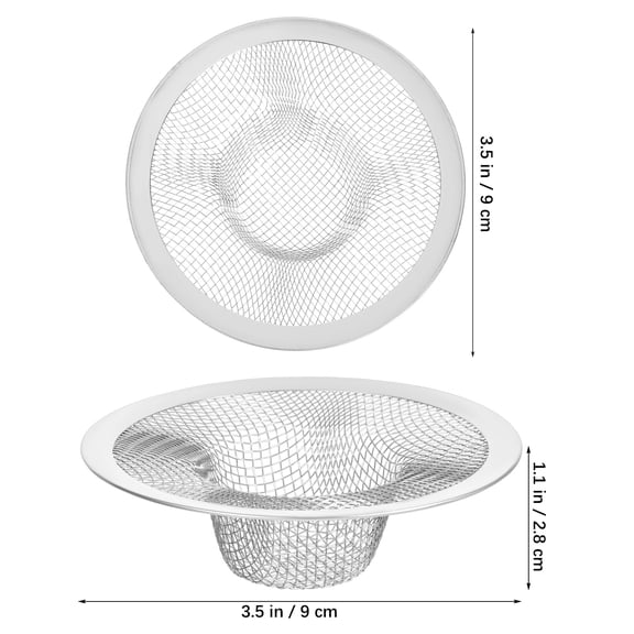 Stainless Steel Sink Strainers Mesh Drain Screens for Kitchen and Bathroom Sink Filters Metal Mesh Net