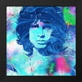 thumbnail image 2 of Stephen Chambers 12x12 Black Modern Wood Framed Wall Art Titled - Jim Morrison, 2 of 6