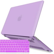 New Macbook Air 13 Inch Case A1932 2018 Release, iBenzer Soft Touch Hard Case Shell Cover with keyboard cover for Apple MacBook Air 13'' Retina with Touch ID, Purple