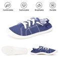 thumbnail image 3 of JENN ARDOR Women's Sneakers Canvas Low Top Lace Up Slip On Shoes Fashion Casual Comfortable Walking Flats Non Slip Platform Loafers, 3 of 8