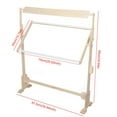 Wood Rectangular Height Angle Adjustable Cross Stitch Frame Embroidery