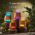 thumbnail image 3 of Noahstrong Essential Oil Diffuser, Aromatherapy Diffuser with Himalayan Pink Salt Rock, Cool Mist Humidifier with Auto Off Function and 9 Colors LED Night Light for Bedroom, 3 of 8