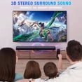 thumbnail image 4 of Sound Bar for Smart TV, 100W Bluetooth 5.3 Soundbar, 2-in-1 Detachable Sound Bar for TV, ARC/Optical/AUX, Surround Sound System for TV, Home Theater Speaker TV/PC/Projector, 4 of 7
