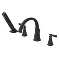 thumbnail image 2 of American Standard T018901.243 Edgemere 2-Handle Bathtub Faucet with Handheld Shower, Brass, Matte Black, 2 of 4