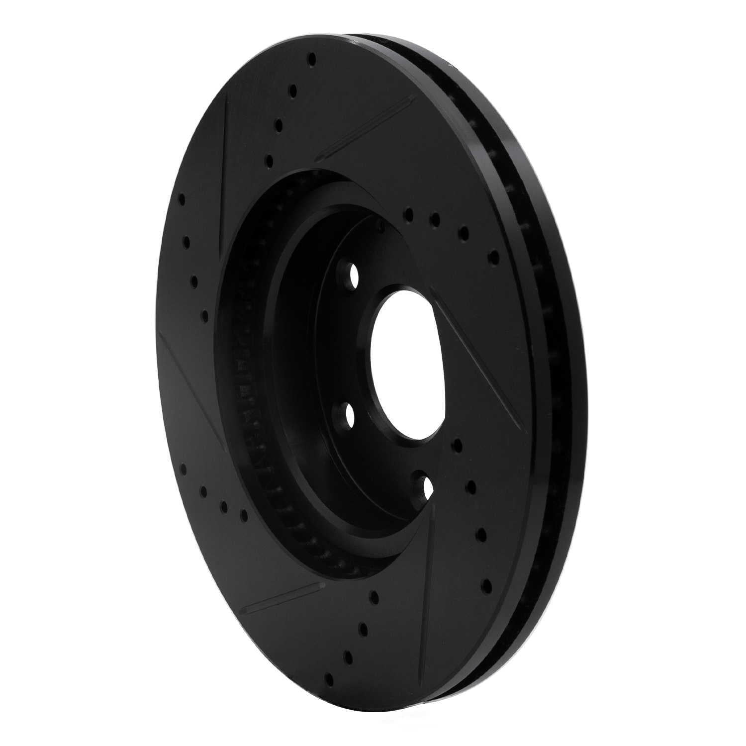 Dynamic Friction Company 633-80071R DFC Brake Rotor - Drilled And Slotted - Black