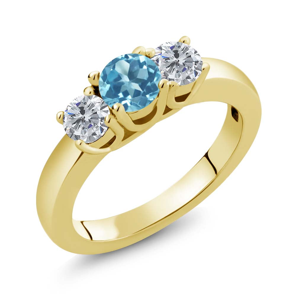 Details about   1.45ct Round Cut Wedding Bridal Engagement Anniversary Ring 14k Two-Tone Gold 