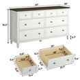thumbnail image 3 of ChVans 65 inch Large Long Drawer Dresser,8 Drawer Dresser for Bedroom,Modern Farmhouse Wood Wide Chest of Drawers,Storage Dressers for Bedroom,Living Room & Hallway, 3 of 7