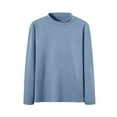 thumbnail image 3 of Posijego S-5XL Mens Mock Turtleneck T-Shirts Big and Tall Basic Undershirts Long Sleeve Casual Shirt Tees, 3 of 8