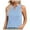 Blue, variant on TSADFHJI Christmas Tops for Women Sexy European and Border Women's Vest 2024 Keyhole Sleeveless Summer Business Casual Basic Top Xl White