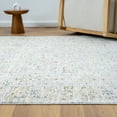 thumbnail image 3 of LR Home Alison Sandy Bordered Floral Indoor Polyester Area Rug, Light Gray/Blue, 2' x 3', 3 of 5