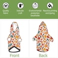 thumbnail image 6 of Cauagu Colorful Maple Leaves Pattern Winter Pet Hoodie Sweatshirts- Dog Hoodie Sweater with Leash Hole - Cute Dog Hoodie - Pet Clothes Puppy Cat Custume -X-Small, 6 of 8
