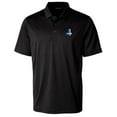 thumbnail image 2 of Men's Cutter & Buck Black Detroit Lions Throwback Logo Prospect Textured Stretch Polo, 2 of 3