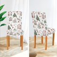 thumbnail image 3 of Yayeee 4 Pack Dining Chair Covers Stretch Parson Chairs Slipcovers Seat Protector, White Nordic Christmas House, 3 of 6