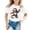 White, variant on YUEHUA Girl Tops Size 7-8 Girls Summer Short Sleeve T Shirt Cute Animal Print Casual Loose Fit Round Neck Tee for Kids Comfortable Daily Wear, Size 4-5 Years