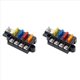thumbnail image 1 of 2X Caja de Fusibles de Cuchilla para Automotriz Marino Bloque de Fusibles de 4 Vías 12-32 V 4 Circuitos con Cubierta, 1 of 9