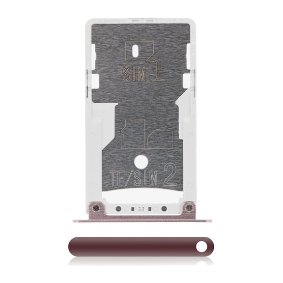 Replacement Sim Tray Compatible For Xiaomi Redmi Note 4X (Sakura Powder)