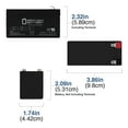thumbnail image 2 of 12V 1.3Ah SLA Battery Replacement for PBQ 1.3-12 - 4 Pack, 2 of 7