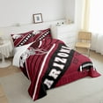 thumbnail image 4 of Football Game Bedding Sports Decor Twin Comforter Set Bedroom, American Football Helmet Bedding Comforter Sets Football Fans Quilt with 1 Pillow Case(Arizona), 4 of 6